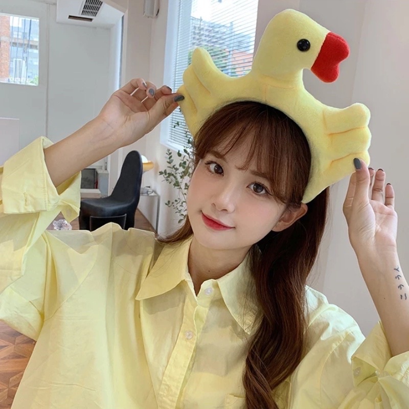 Băng đô cài tóc vịt bay vàng mịn phong cách hàn quốc