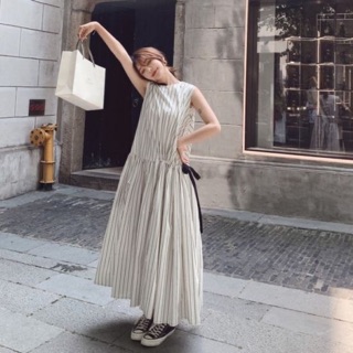 Giảm 30% Đầm dáng xoè chất Linen