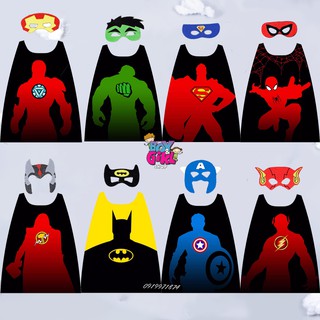 Bộ phụ kiện áo choàng + mặt nạ các nhân vật siêu anh hùng cho bé trai