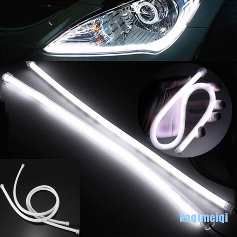 [KQ]  45CM DRL Flexible LED Tube Strip Daytime Running Lights Car Parking Lamps  QN