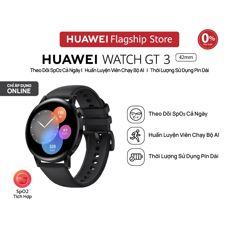 Đồng Hồ Thông Minh HUAWEI WATCH GT 3 42mm |Theo Dõi Spo2 Cả Ngày