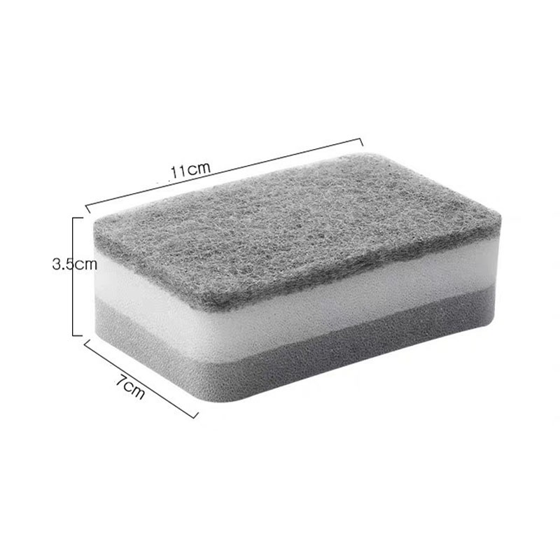 Set 5 Miếng Bọt Biển Rửa Chén Ba Lớp Tiện Dụng