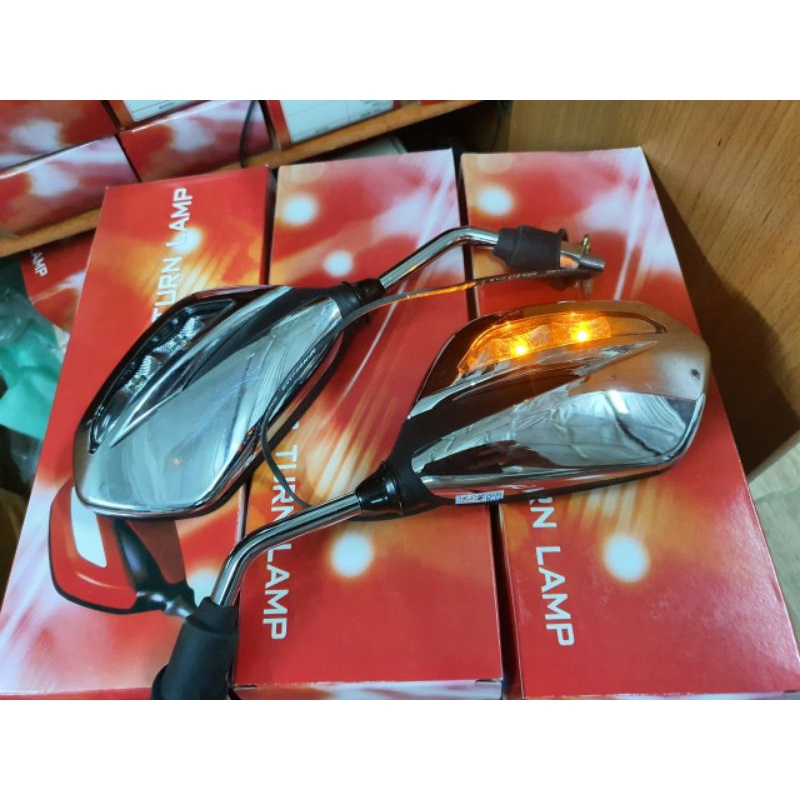 Cặp Gương chiếu hậu có đèn xi nhan xe máy HONDA SUZUKI ....