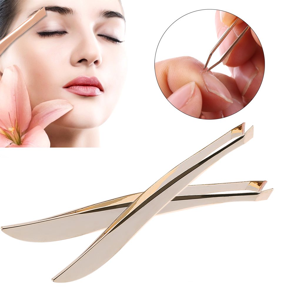 [Hàng mới về] Nhíp tỉa lông mày bằng thép không gỉ chuyên nghiệp nhỏ gọn cho nữ