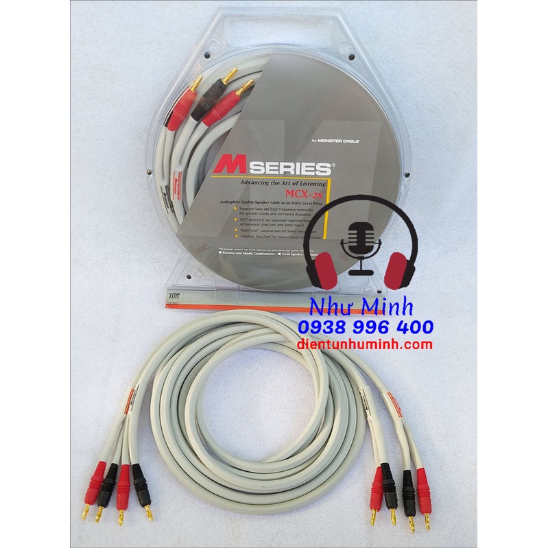 Dây loa bộ MONSTER MCX-2S 3M