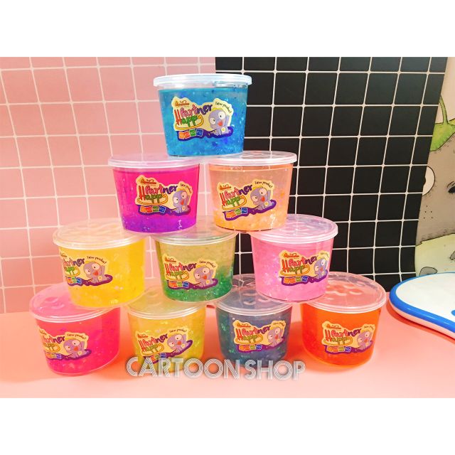 Slime trong kim tuyến giấy hũ 200g