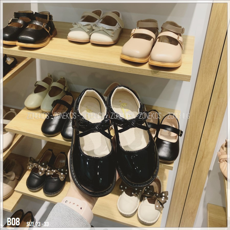 Giày búp bê da bóng cho bé gái Zonekids - B08