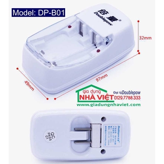 COMBO SẠC PIN DP-B01 VÀ 2 PIN SẠC AA DOUBLEPOW