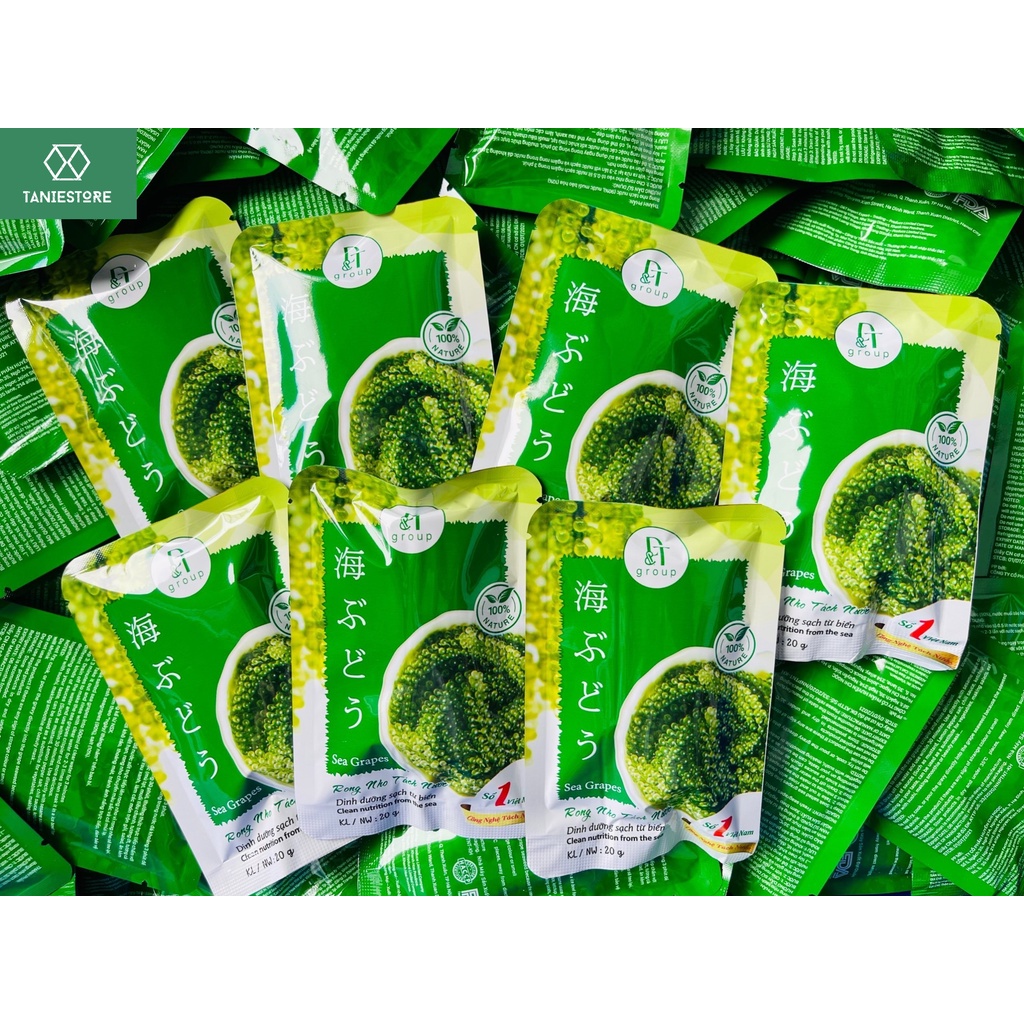 [RẺ VÔ ĐỊCH] RONG NHO OKINAWA HỘP 240G (12 GÓI X 20G)