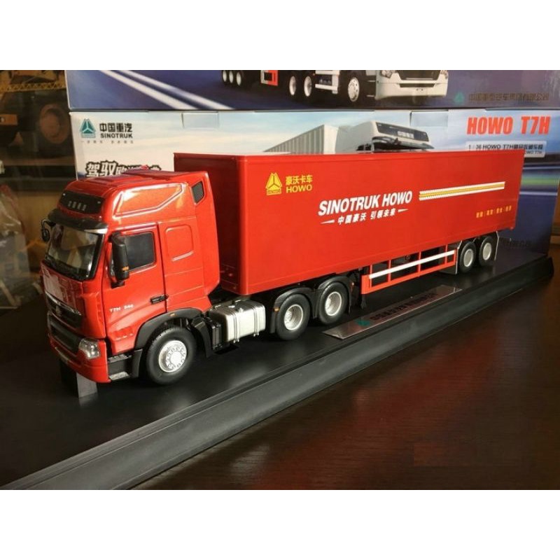 XE tải mô hình sinotruk howo TH7 CONTAINER hợp kim 1:36