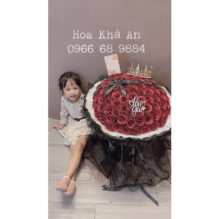 Bó hoa nhũ Vĩnh cửu 120bông siêu to (Nhận đặt số bông theo yêu cầu - Tối thiểu 35bông mẫu này)