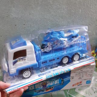 Đồ chơi xe cảnh sát chở xe mô tô