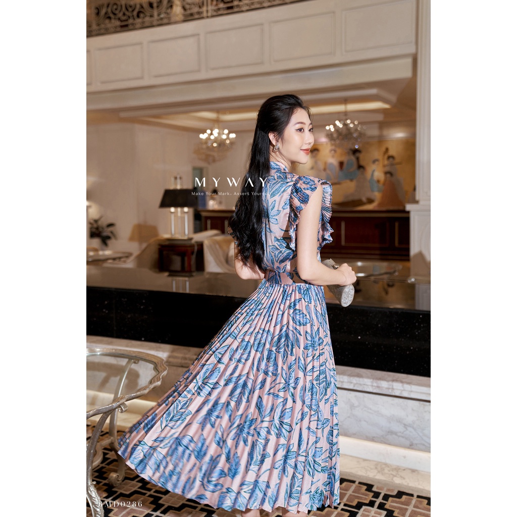 Đầm Hè Nữ Đi Chơi MY WAY Dáng Xòe Tay Cánh Tiên Sang Trọng 6MD0286