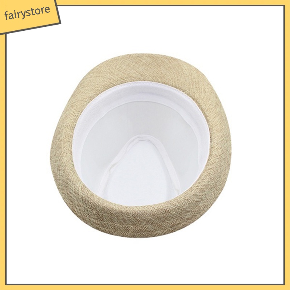 Mũ rộng vành màu trơn thanh lịch cho nam