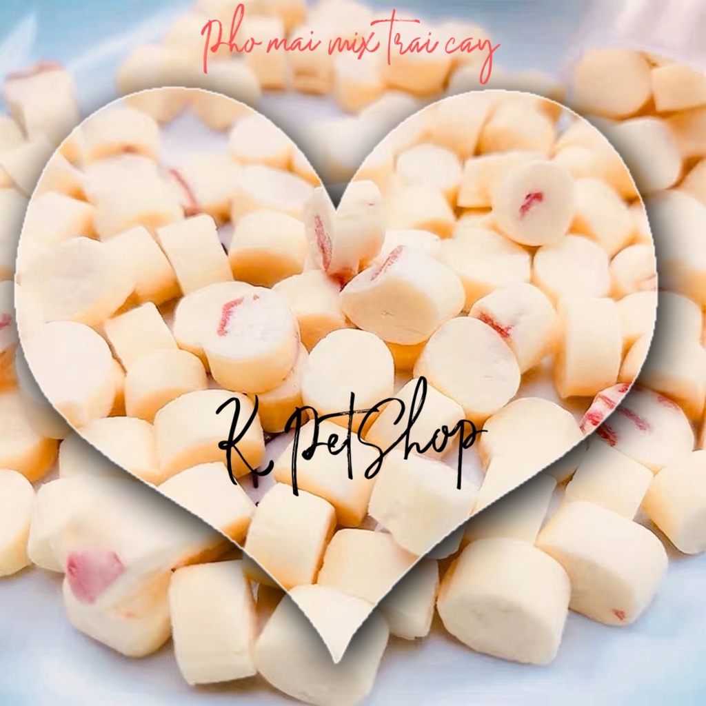 Phô Mai Mix Trái Cây Cheese Hamster 20g 🐶 Phô Mai Dinh Dưỡng - Thức Ăn Dặm Thơm Ngon Cho Hamster