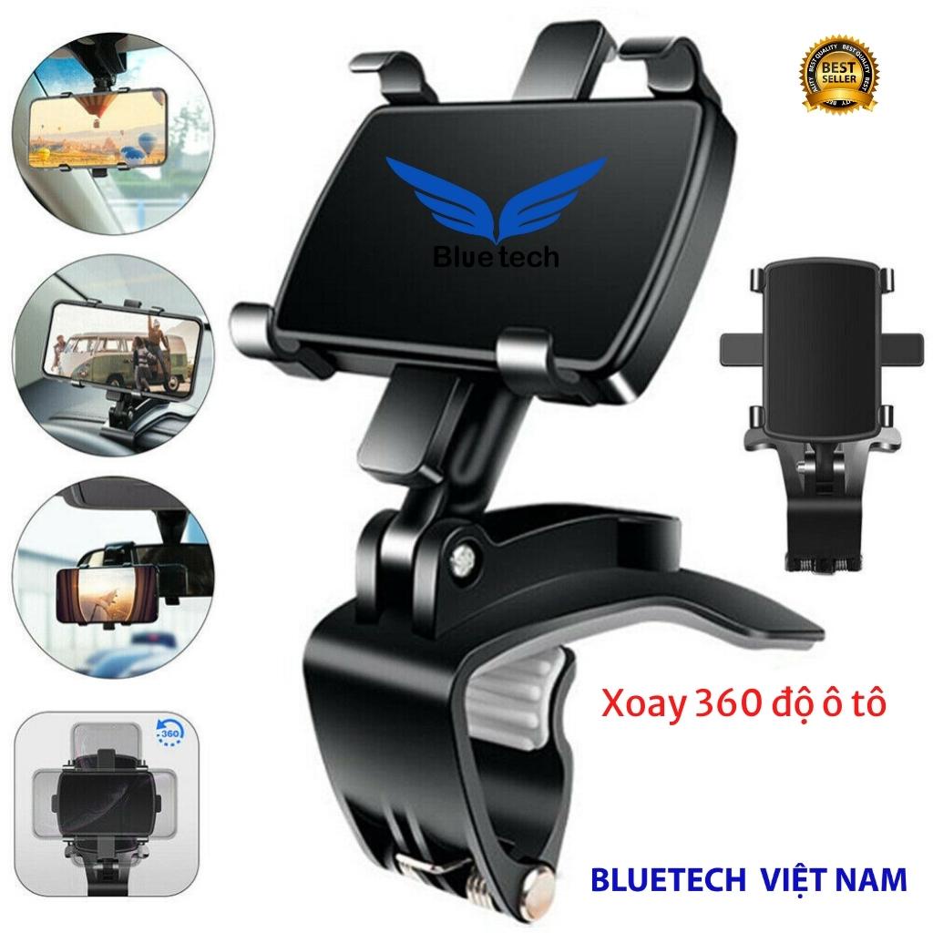 Kẹp Điện Thoại Ô tô - Giá đỡ điện thoại Xoay 360 thông minh Bluetech