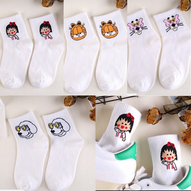 Tất hàn in hình maruko