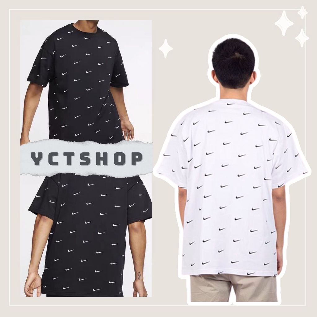 Áo thun nike swoosh unisex áo phông tay lỡ chất liệu cotton co giãn YCTSHOP