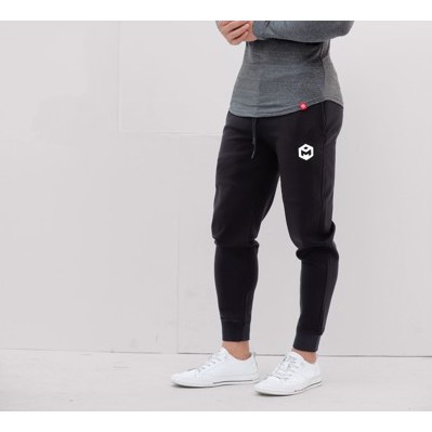 Quần jogger basic nam dáng trơn chất nỉ dày dặn - Gymmax b1102
