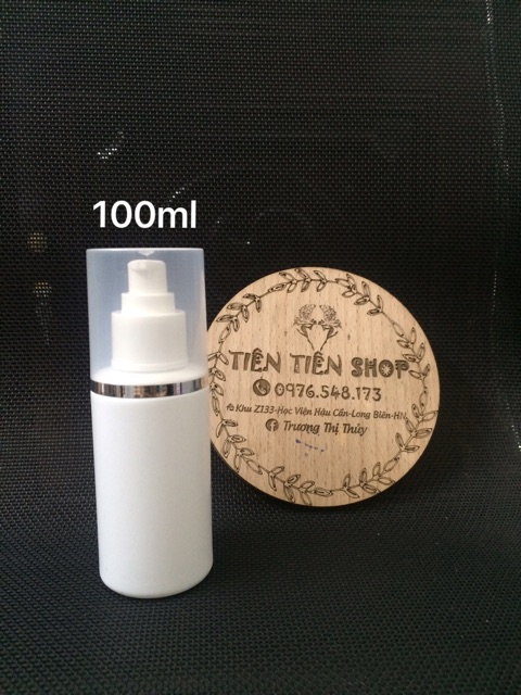 Chai nhựa trắng đầu ấn giọt 50ml, 100ml