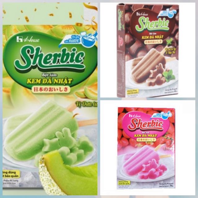 Bột làm kem đá Purin mix 3 vị