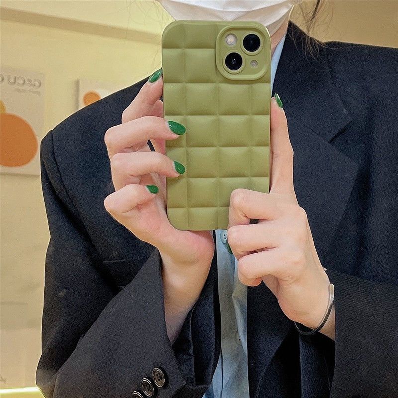 Ốp Điện Thoại Hình Bánh Waffle Cho iPhone 12 13 14 11 Pro Max X Xs Max Xr