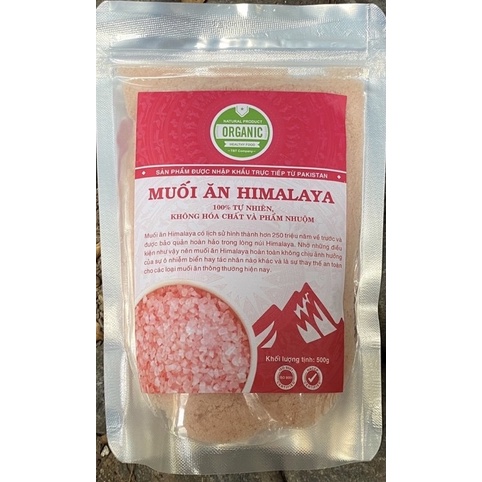 Muối hồng Himalaya nhập khẩu Pakistan nhiều khoáng chất MH001 Bibemart