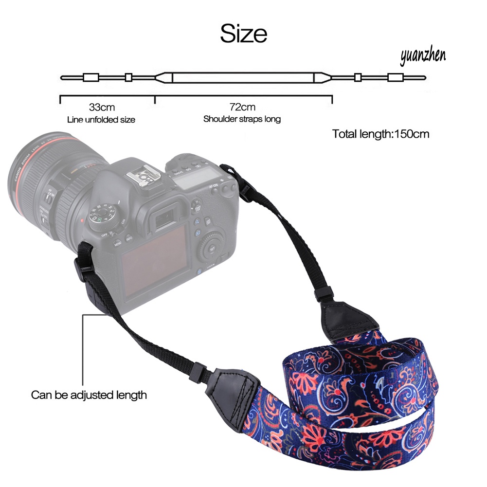Dây Đeo Cổ Họa Tiết Hoa Retro Cho Máy Ảnh Canon Dslr | BigBuy360 - bigbuy360.vn