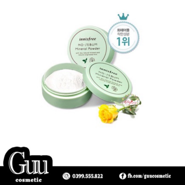 Phấn phủ kiềm dầu Innisfree No Sebum - Guu