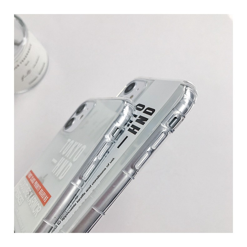 Thời Trang Ốp Điện Thoại tpu Mềm Trong Suốt Hình Vé Máy Bay Cho iphone 12 mini 11 pro max xr xs max 6 7 8 plus se2