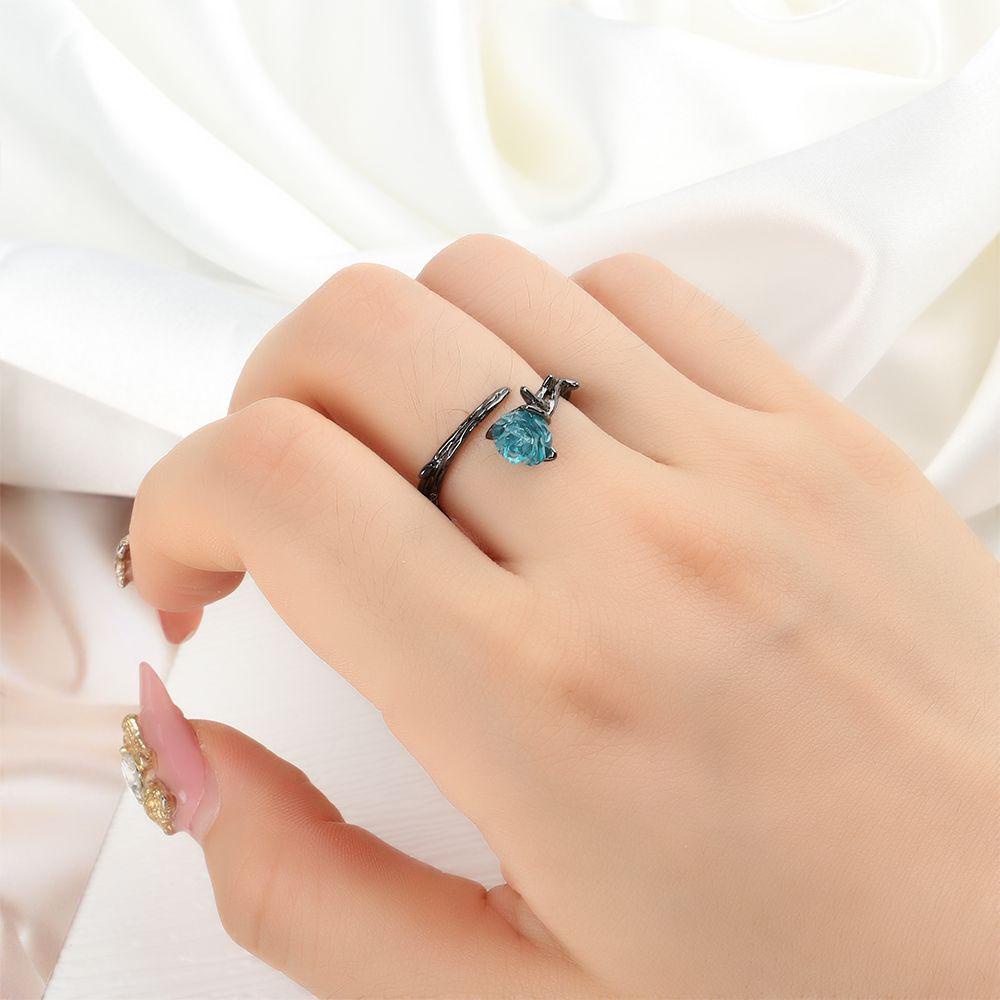 Nhẫn Hình Hoa Hồng Thời Trang Cho Cặp Đôi