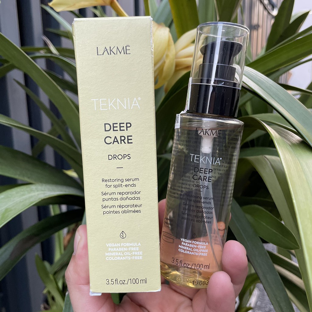 Tinh dầu phục hồi tóc khô và hư tổn Lakme Teknia Deep Care Drops 100ml ( New 2020 )