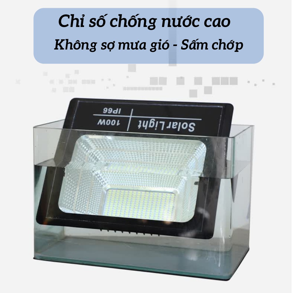 Đèn năng lượng mặt trời, đèn pha năng lượng chiếu sáng sân vườn 85W ATILA SHOP