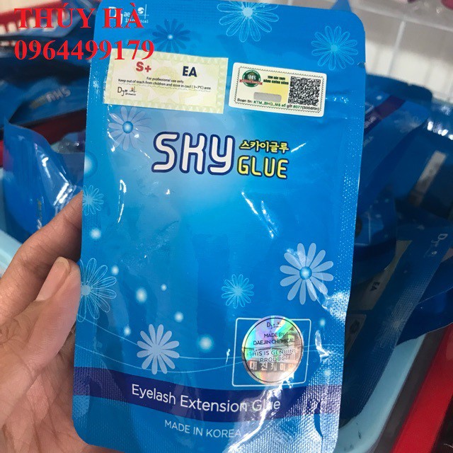 Keo nối mi Sky S+_keo nối mi_thúy hà_mi khay_mi fan_uốn mi_dụng cụ mi_thúy hà