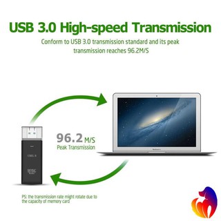 Đầu đọc thẻ nhớ USB 3.0 cho SDHC SDXC MMC