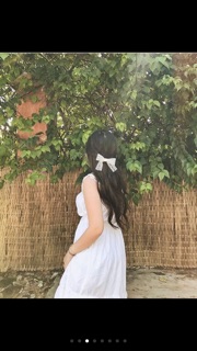 Kẹp nơ trắng