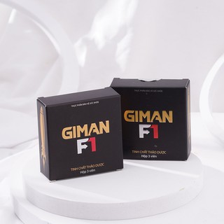 GIMAN F1 - Tăng cường sinh lý nam tức thì, khắc phục tình trạng yếu sinh lý - Hộp 3 viên