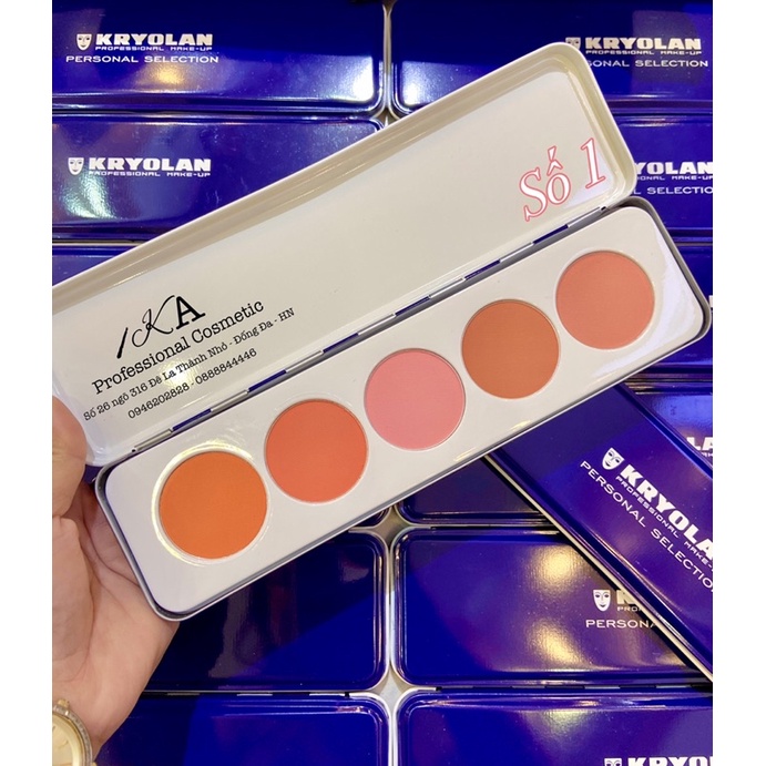 Bảng Má Hồng Kryolan 5 ô
