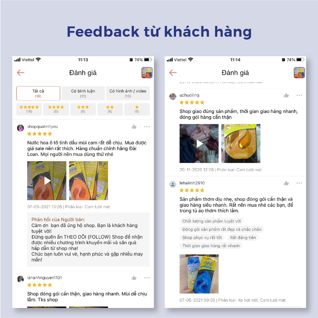 Sáp thơm lá treo ô tô Tinh dầu treo xe hơi AROMATE khử mùi, Nước hoa lá treo ô tô hương cam, xe mới chính hãng TaiwanHub