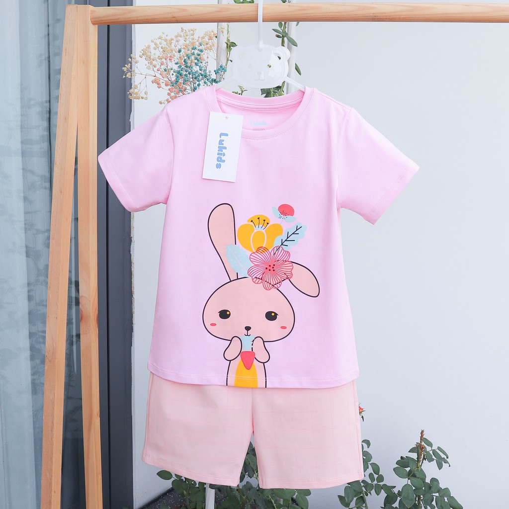 Đồ bộ cotton cho bé trai, bé gái ngắn tay. Đồ mặc nhà mùa hè cho bé Lukids, L09-L11-L13-L06-L07-L08