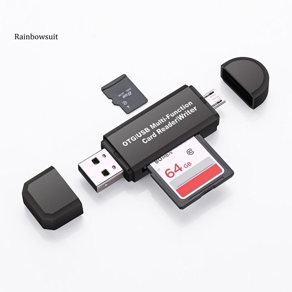 Đầu Đọc Thẻ Nhớ Usb 2.0 3 Trong 1 Tiện Dụng