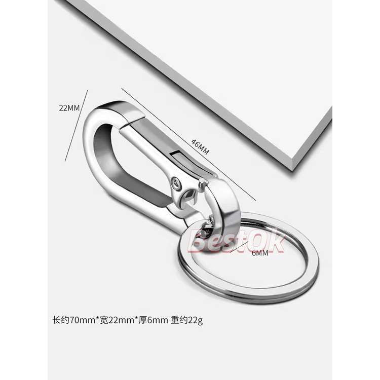 Set 1/3 Móc khóa kim loại tiện dụng cho xe hơi/xe máy