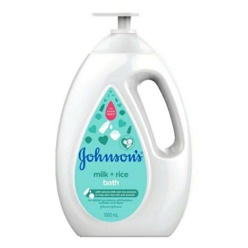 Sữa tắm Johnson's baby chứa sữa và gạo, sữa và yến mạch, thơm mát năng động 1000ml