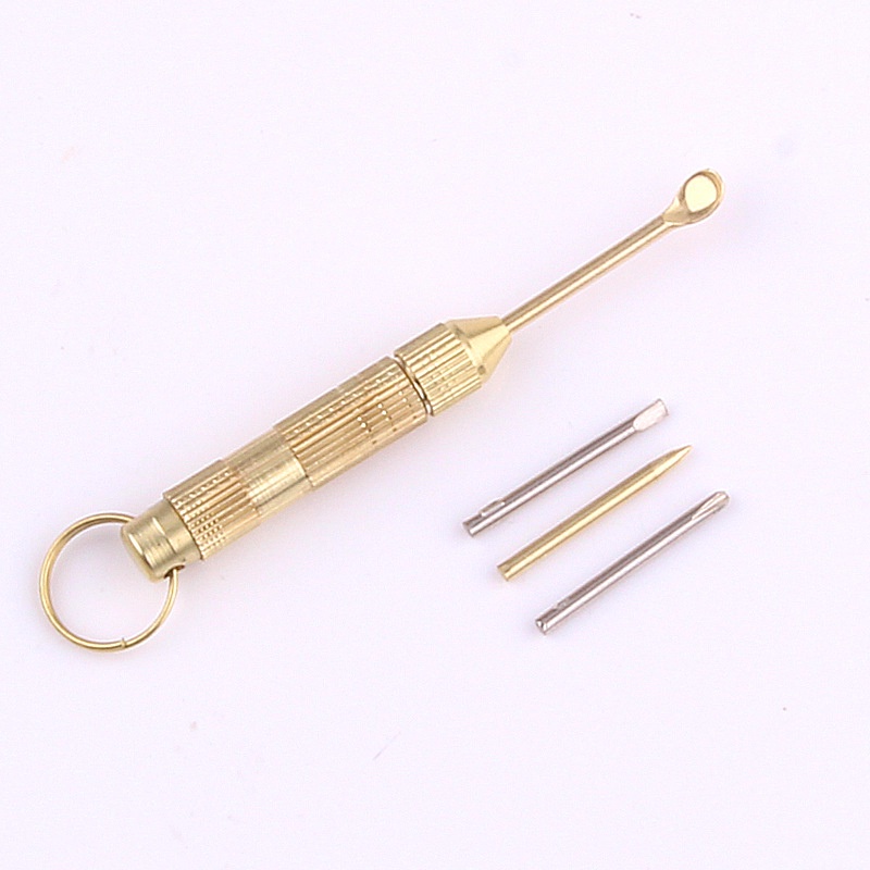 Dụng cụ lấy ráy tai đa năng 4in1 kèm móc khóa tiện lợi