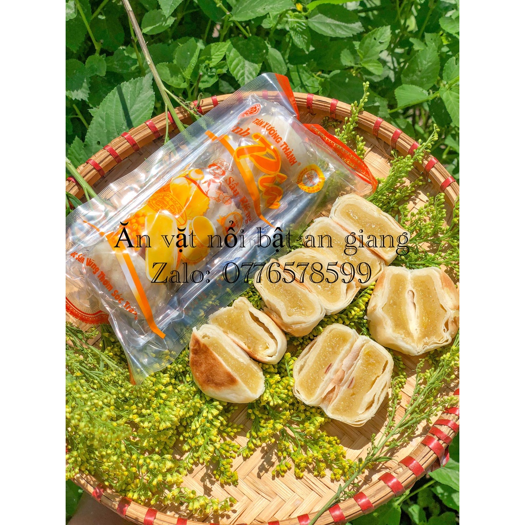 Combo 5 cái bánh pía mini đậu xanh sầu riêng thơm ngon đặc sản Sóc Trăng