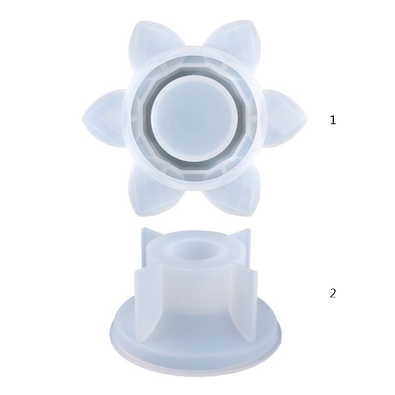 Khuôn Làm Đèn Trà Hình Hoa Sen Bằng Nhựa Resin Không Độc Hại Trang Trí Nhà Cửa / Sự Kiện Năm Mới