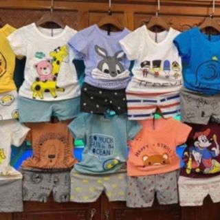 Combo sét bộ cotton mềm mịn cho bé
