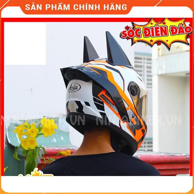 Mũ bảo hiểm Fullface Asia mt136 SRT - bảo hành chính hãng 12th