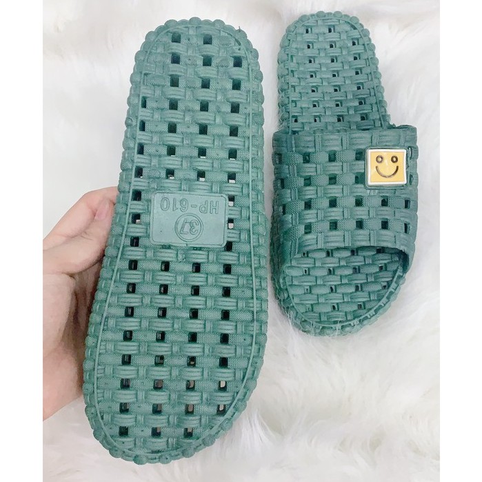 [𝐍𝐄𝐖] Dép Cao Su Mặt Cười Đi Trong Nhà NAM NỮ, 3 Màu Full size 36-44