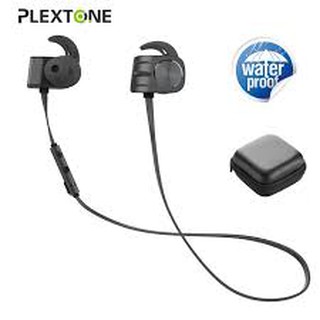 Tai nghe thể thao bluetooth Plextone BX338 chống nước IPX5, pin 10h tặng kèm box tai nghe